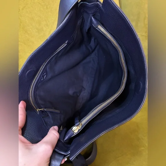 Tory Burch Gemini Link Belted Striped Hobo Crossbody - Picture 5 of 11